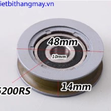 Bánh xe cửa thang máy Ø48mm*14mm*6200RS